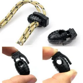 10 Pcs/Lot EDC Gear Tactical Outdoor Hiking Boots Shoes Grenade Shoelace Tightening Non-Slip Buckle Shoelace Buckle Clip