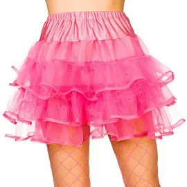 80's Ruffle Tutus Neon Pink