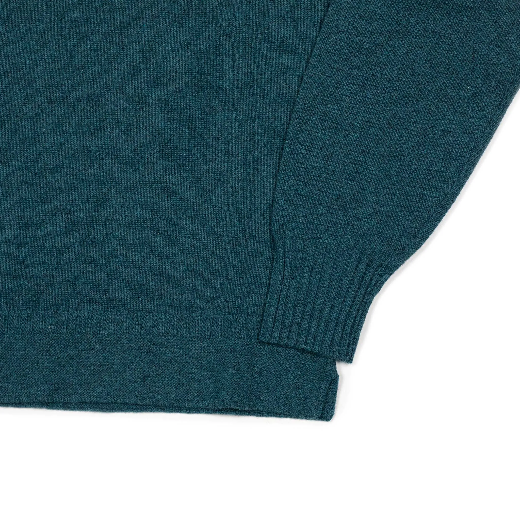 Aagro skipper polo in teal wool