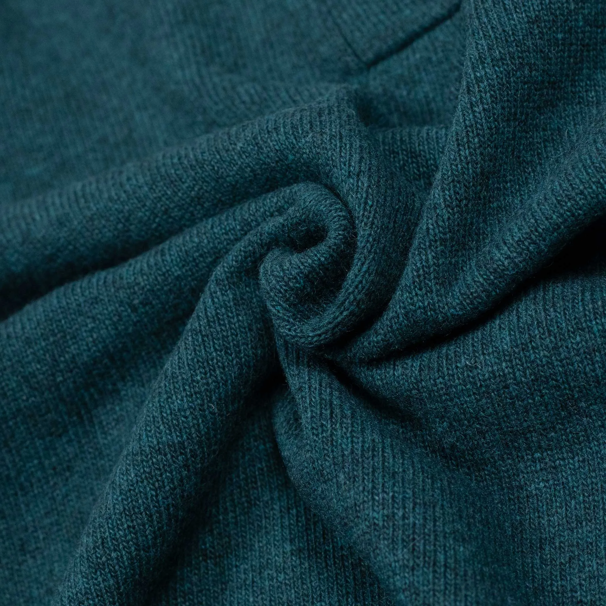 Aagro skipper polo in teal wool