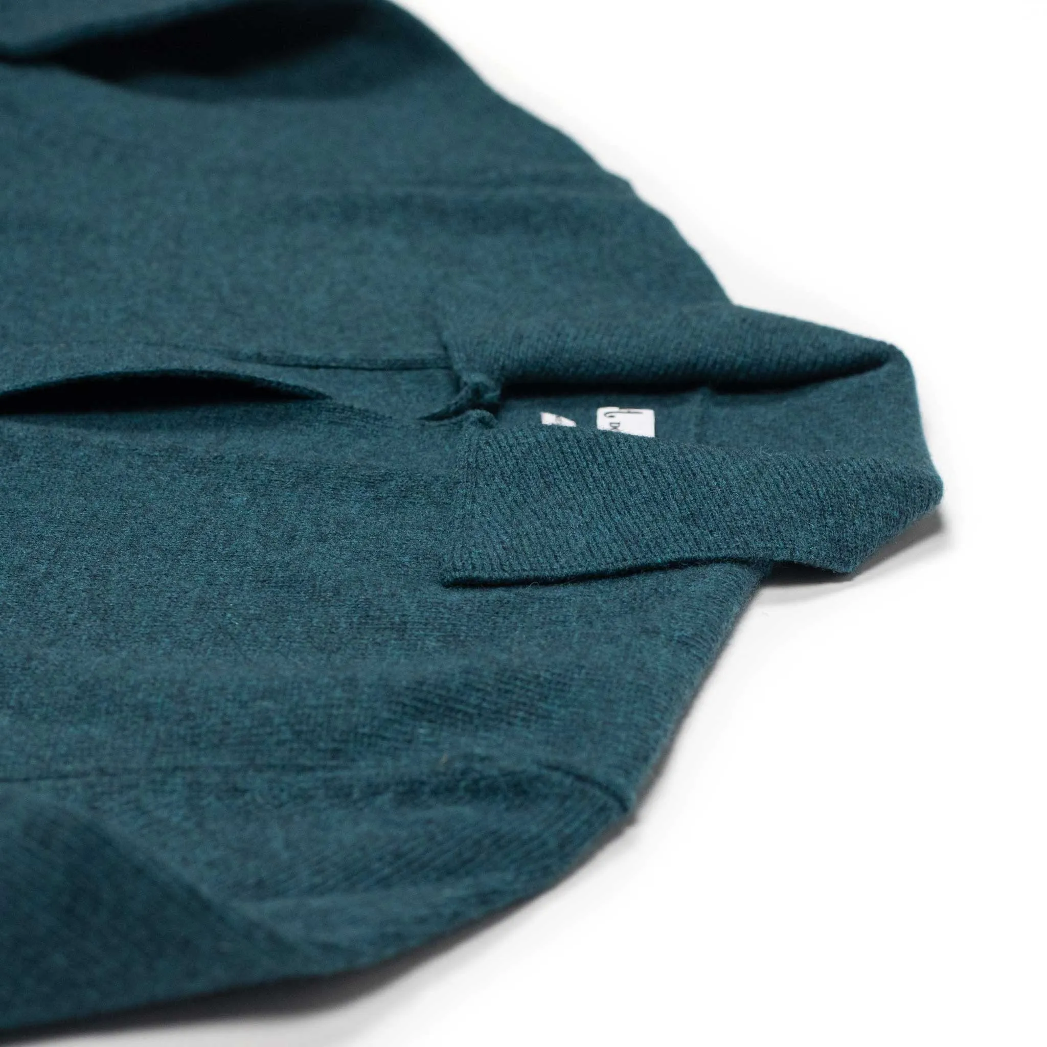 Aagro skipper polo in teal wool