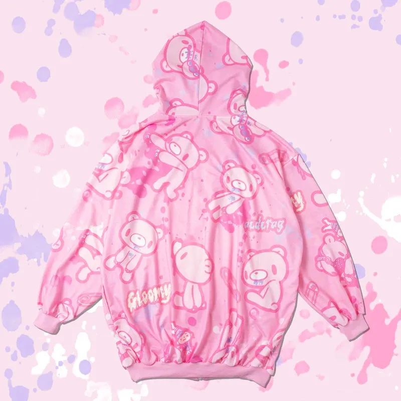 ACDC RAG and Gloomy Bear pastel hoodie