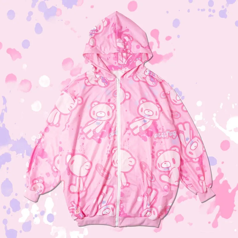 ACDC RAG and Gloomy Bear pastel hoodie