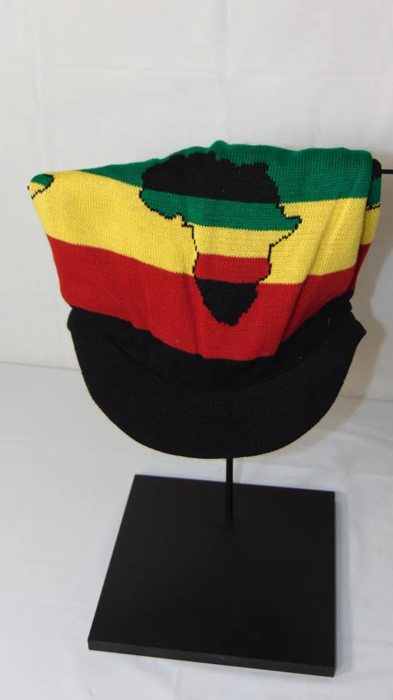 Africa Rasta Dread Knit Tam Hat