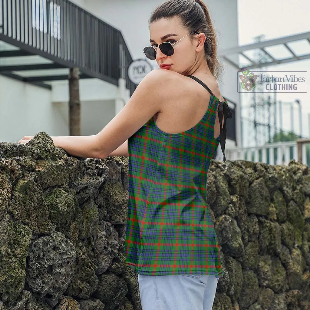 Aiton Tartan Loose Halter Neck Camisole