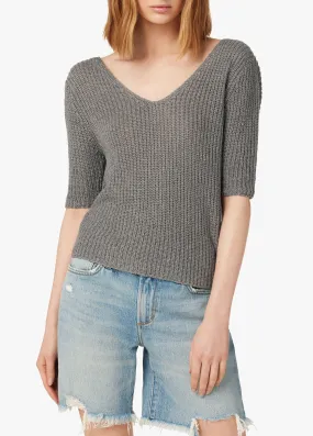 ALYSSA REVERSIBLE TWIST BACK SWEATER