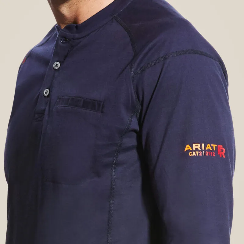 Ariat Mens FR Air Henley Long Sleeve Shirt Style 10022597