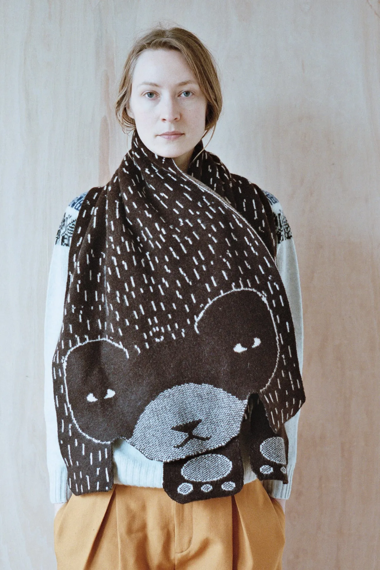 Bear Shawl - Brown