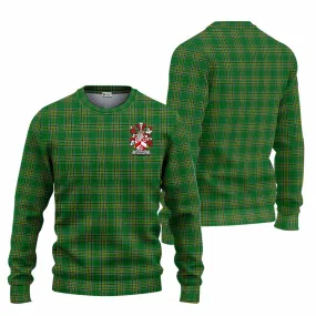 Beasley Irish Clan Tartan Knitted Sweater with Coat of Arms