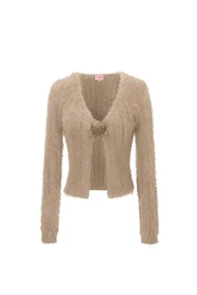 BEIGE ROSE CARDIGAN