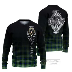 Blackadder Tartan Ugly Sweater Featuring Alba Gu Brath Family Crest Celtic Inspired