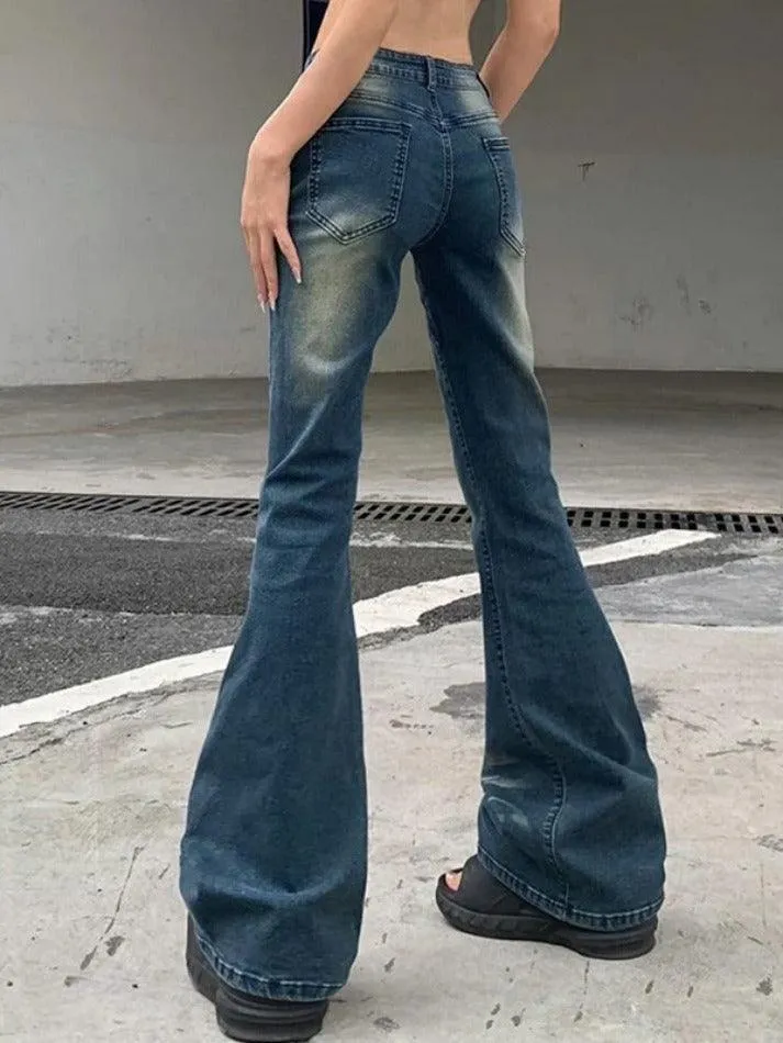 Bootcut Low Rise Denim Jeans