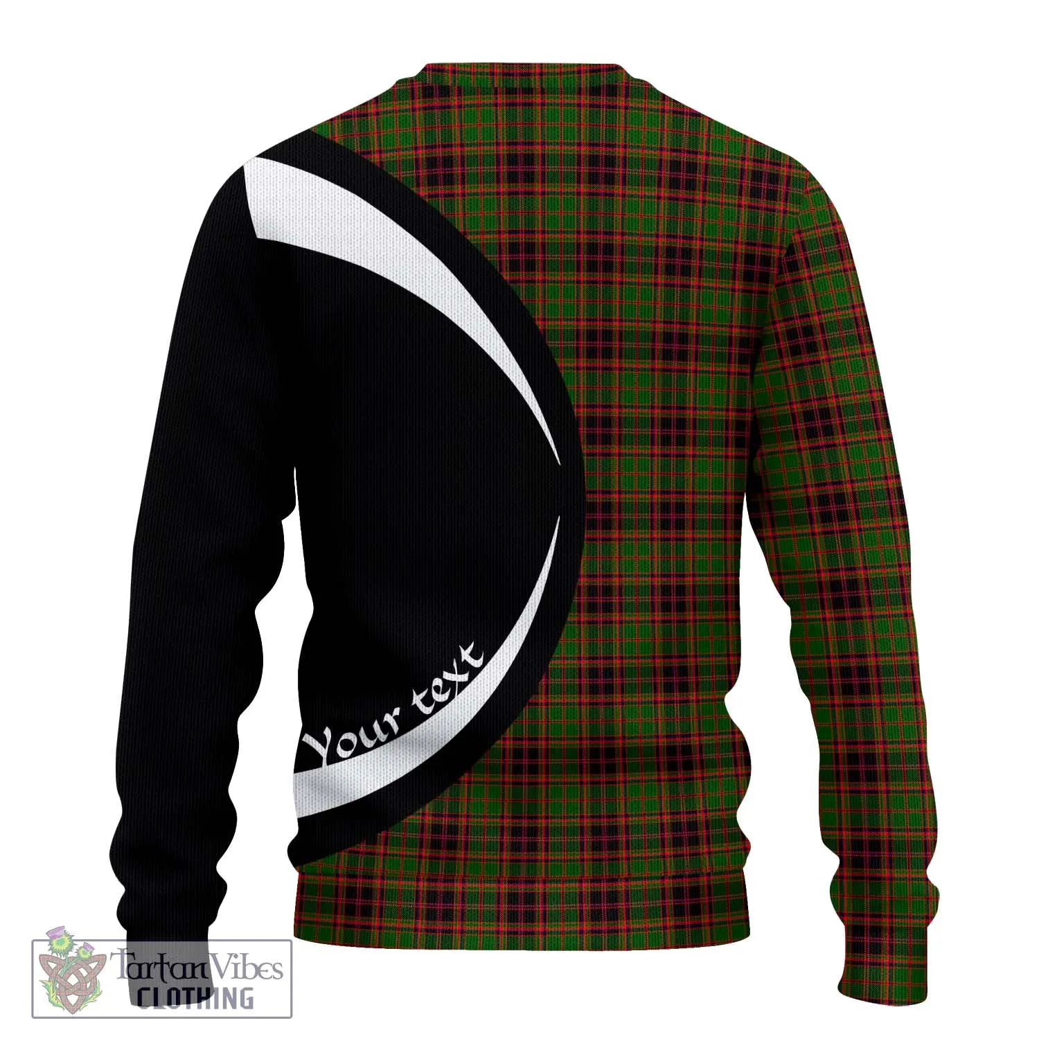 Buchan Tartan Ugly Sweater with Family Crest Circle Style