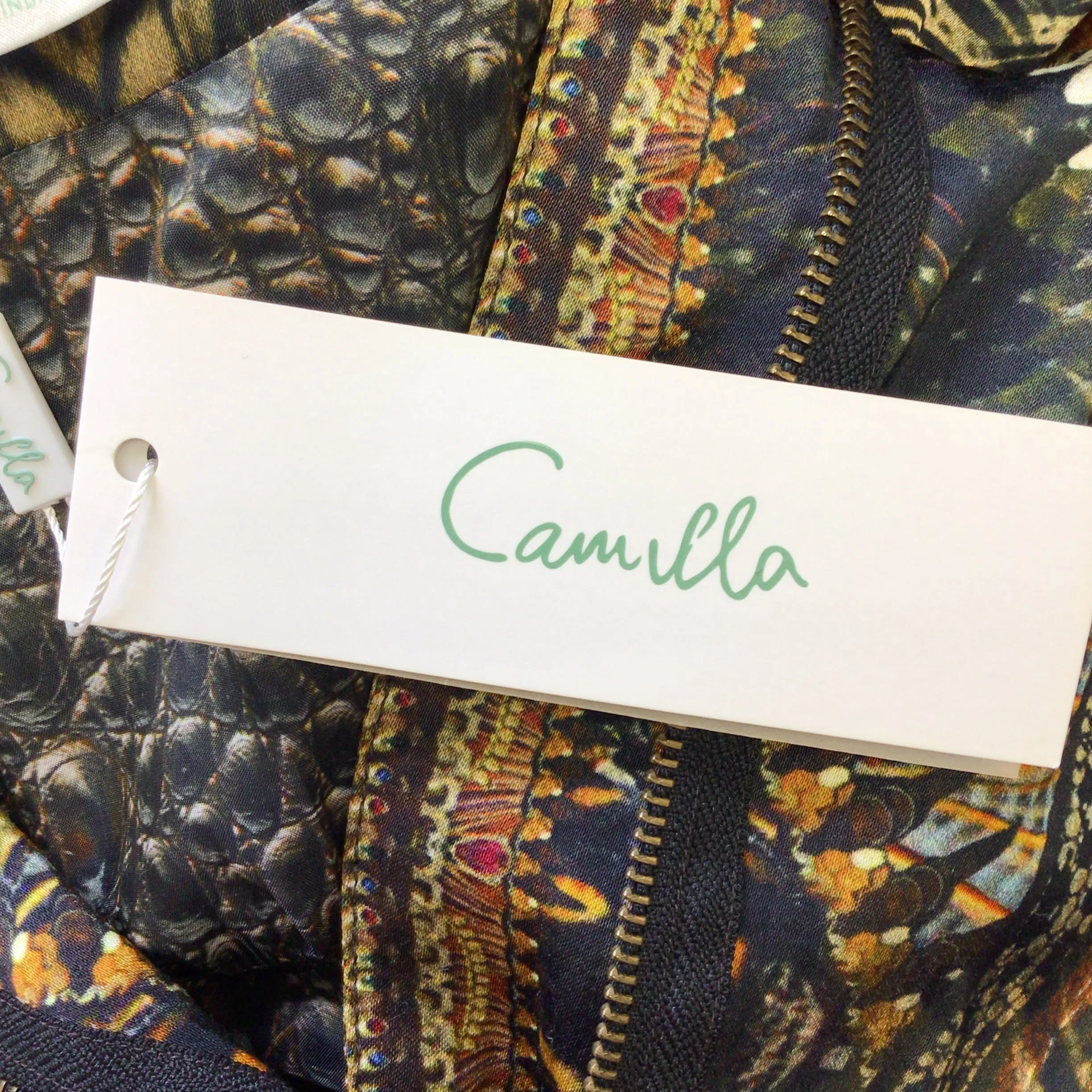 Camilla Brown / Gold Multi Kakadu Calling Parka Jacket