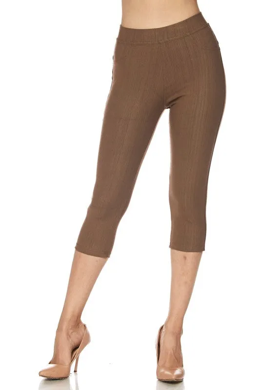 Capri Jeggings-Courvy Couture