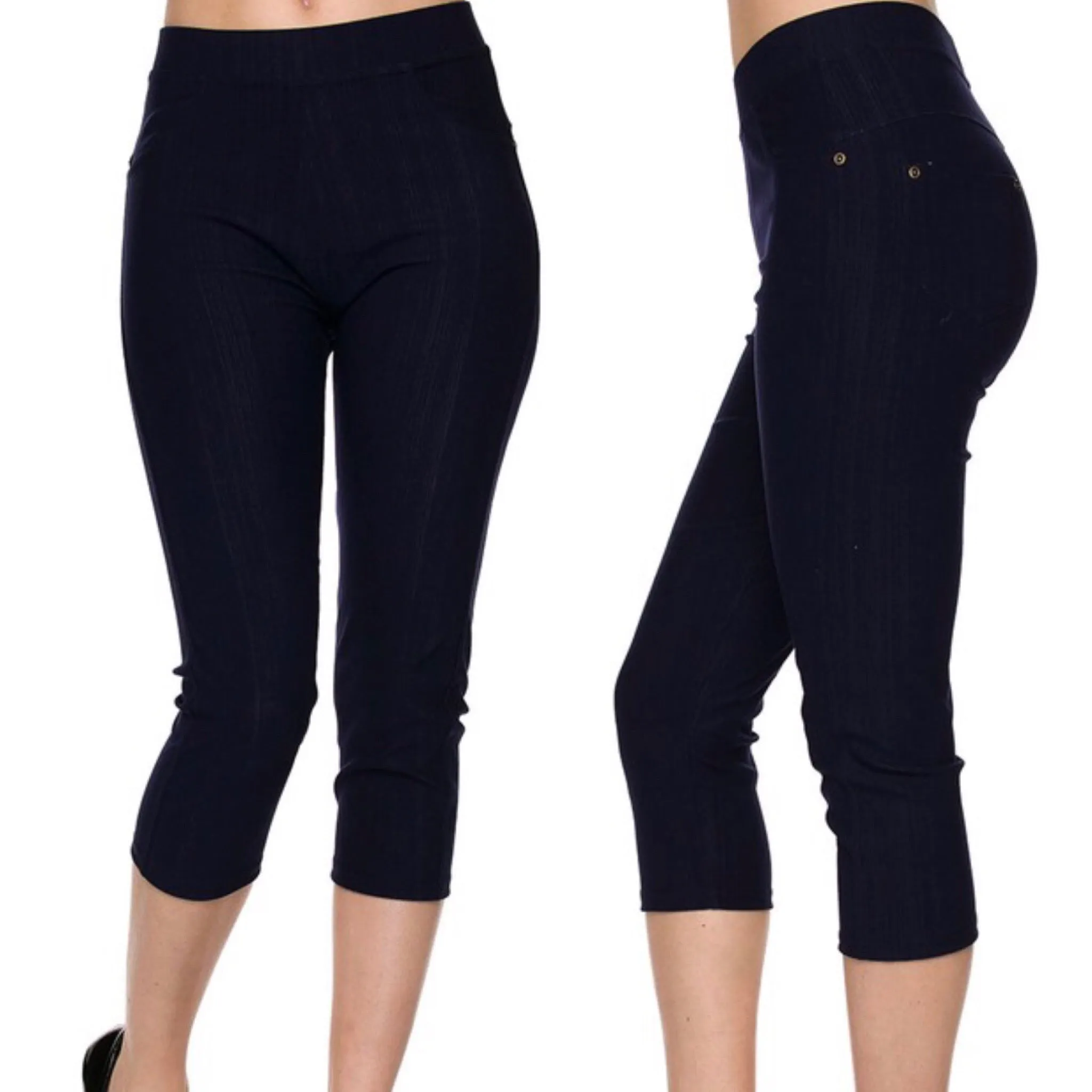 Capri Jeggings-Courvy Couture