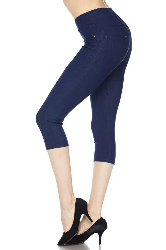 Capri Jeggings-Courvy Couture