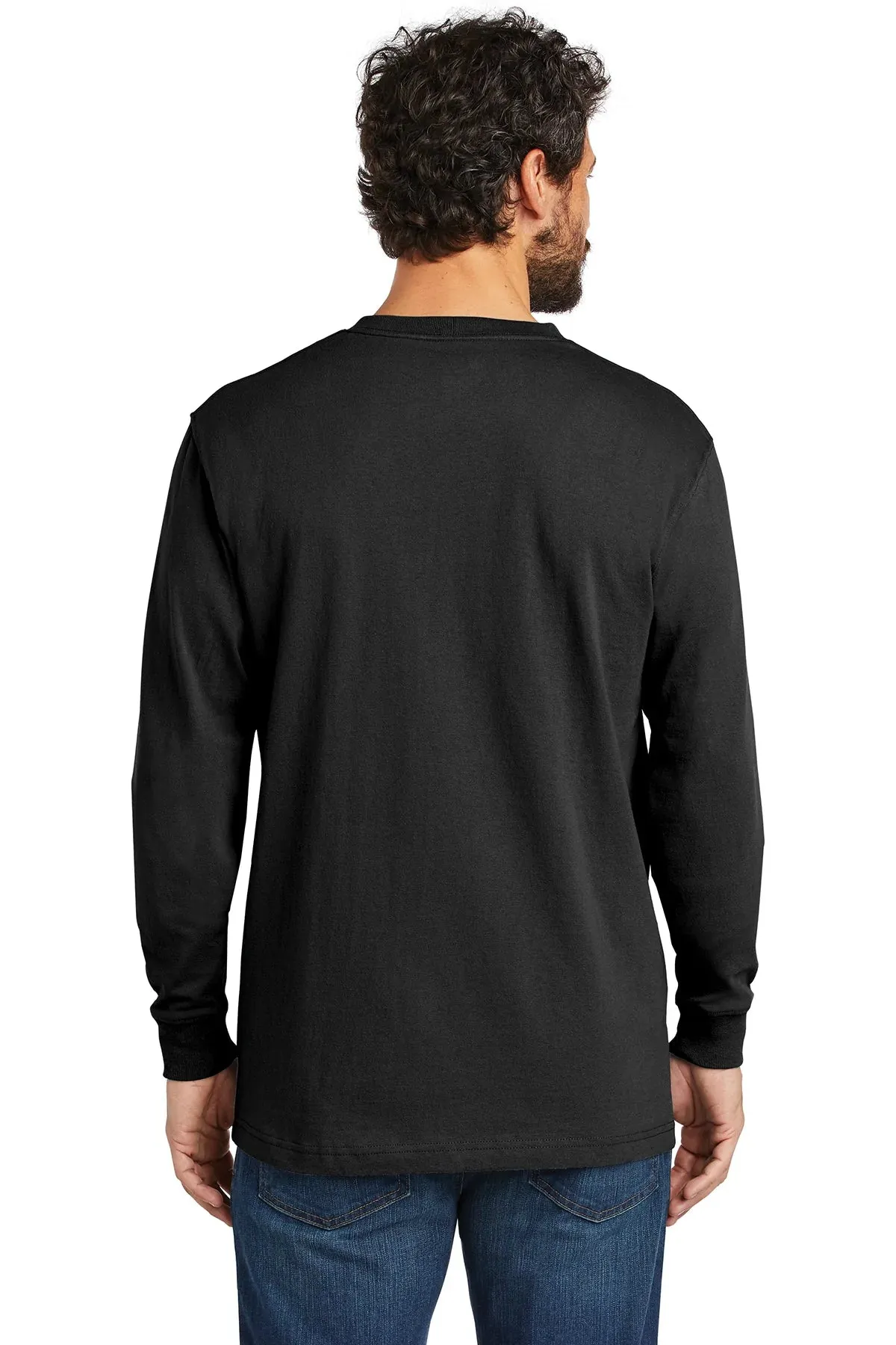 Carhartt Workwear Pocket Long Sleeve Custom T-Shirts, Black