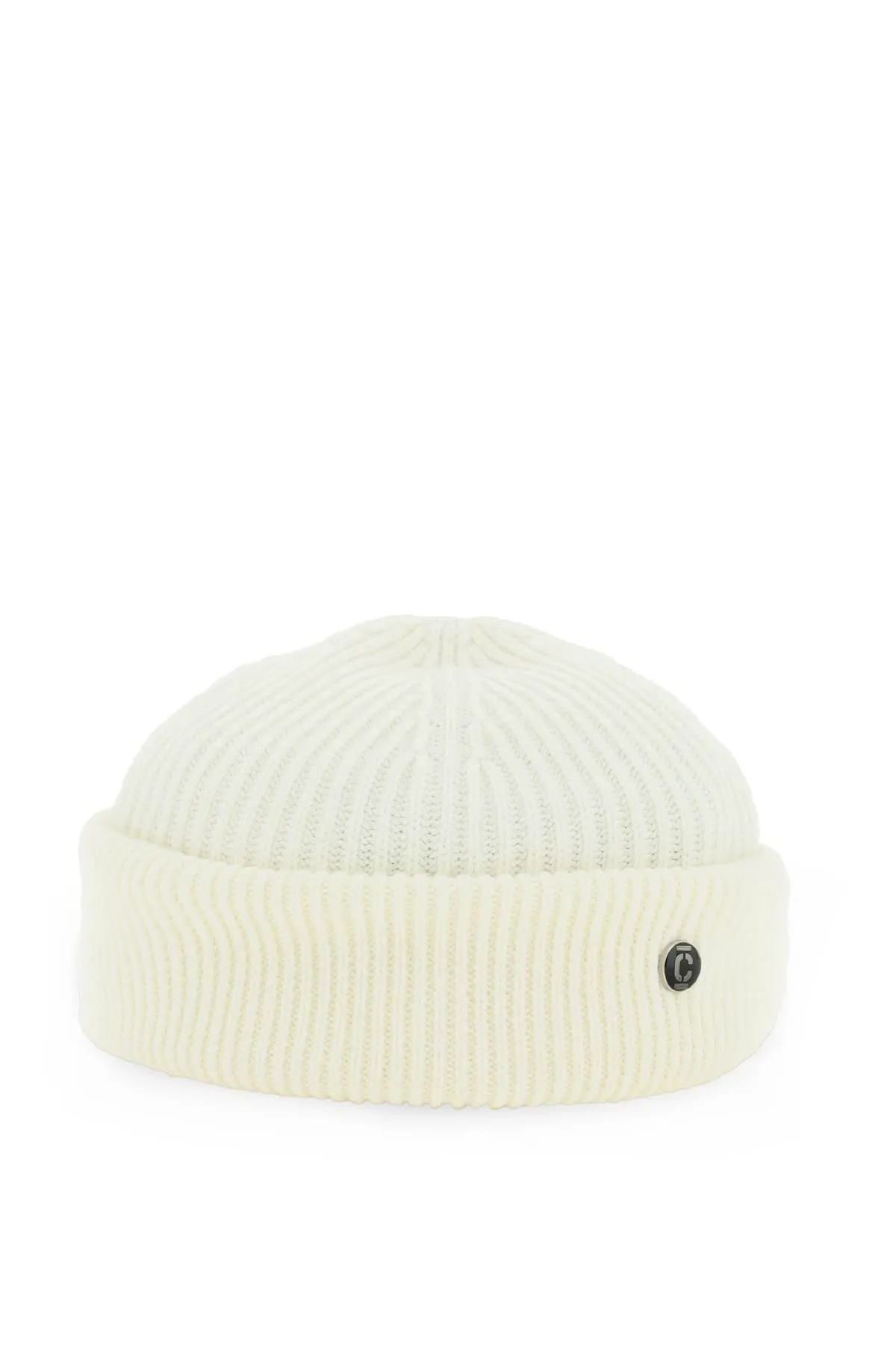 Closed wool cotton knit sailor beanie