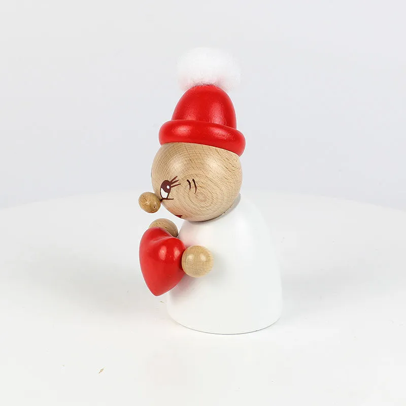 Clumsy Mini Valentine with wooden beanie and big bobble