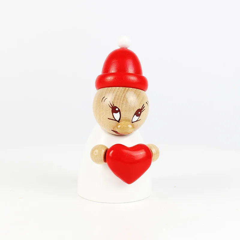 Clumsy Mini Valentine with wooden beanie and small bobble