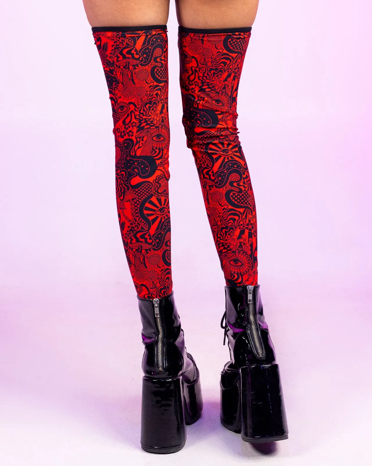 Crimson Zenith Leg Sleeves