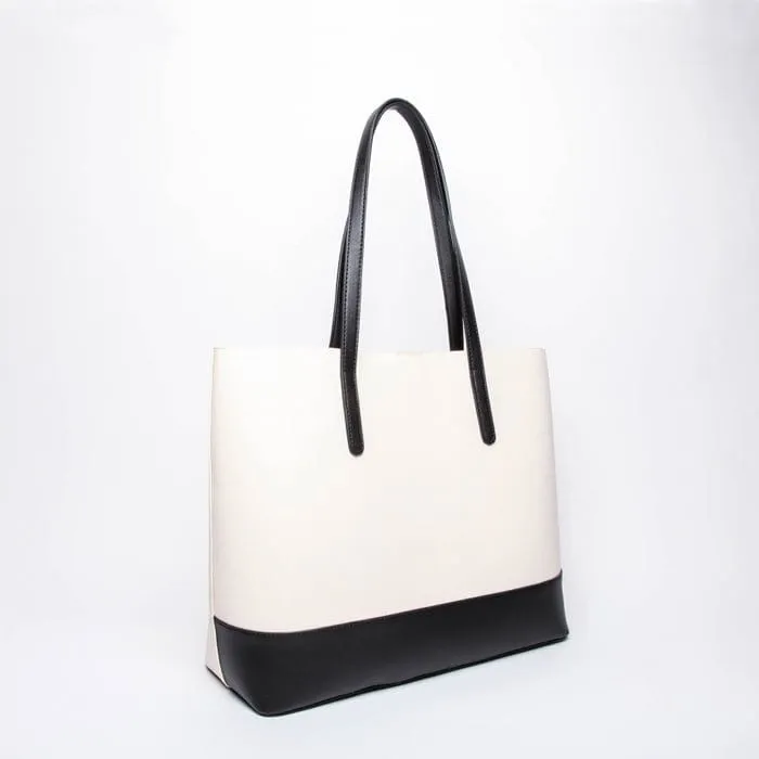 CTB1001 Two Tone Fashion Bag w/ Pouch