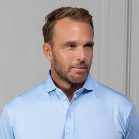 Cutaway Collar Polo Sky Blue