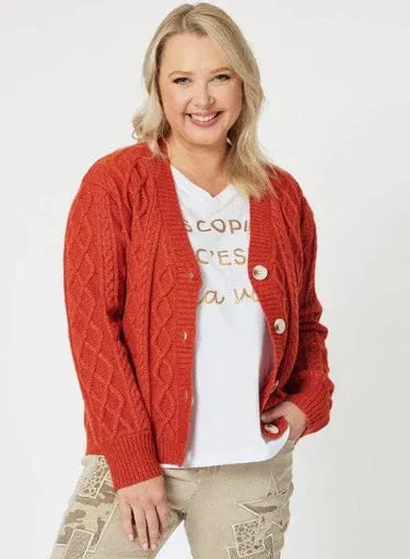 Diana cable cardigan