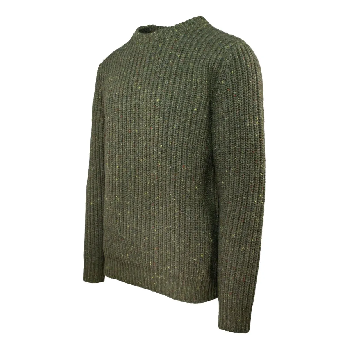 Donegal Crewneck Sweater Olive