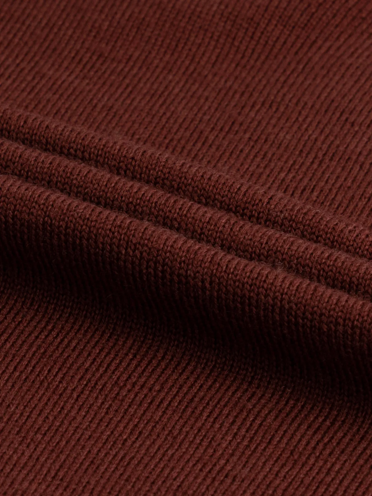 Extrafine Merino Buttonless Polo Maroon