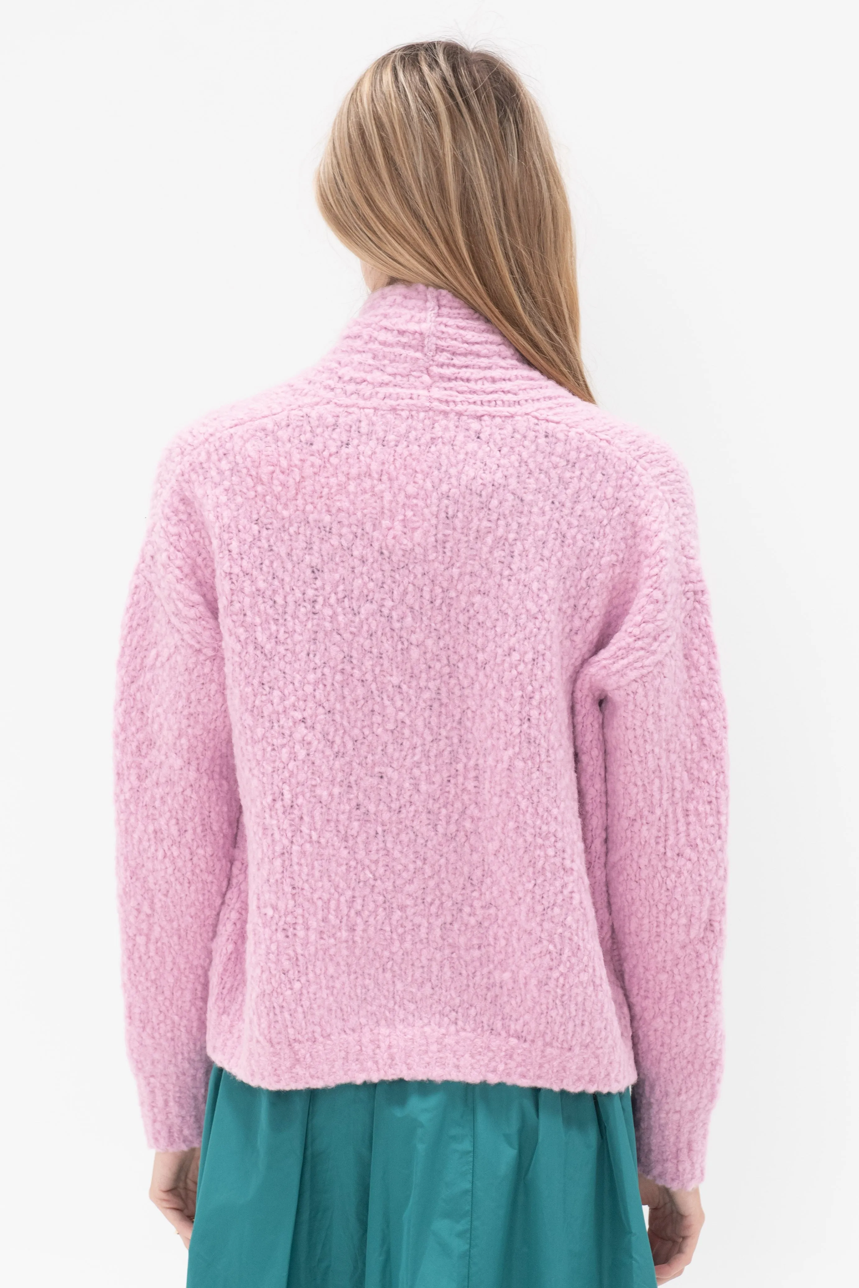 Fluffy Wick-Yarn Cardigan, Fairy Floss