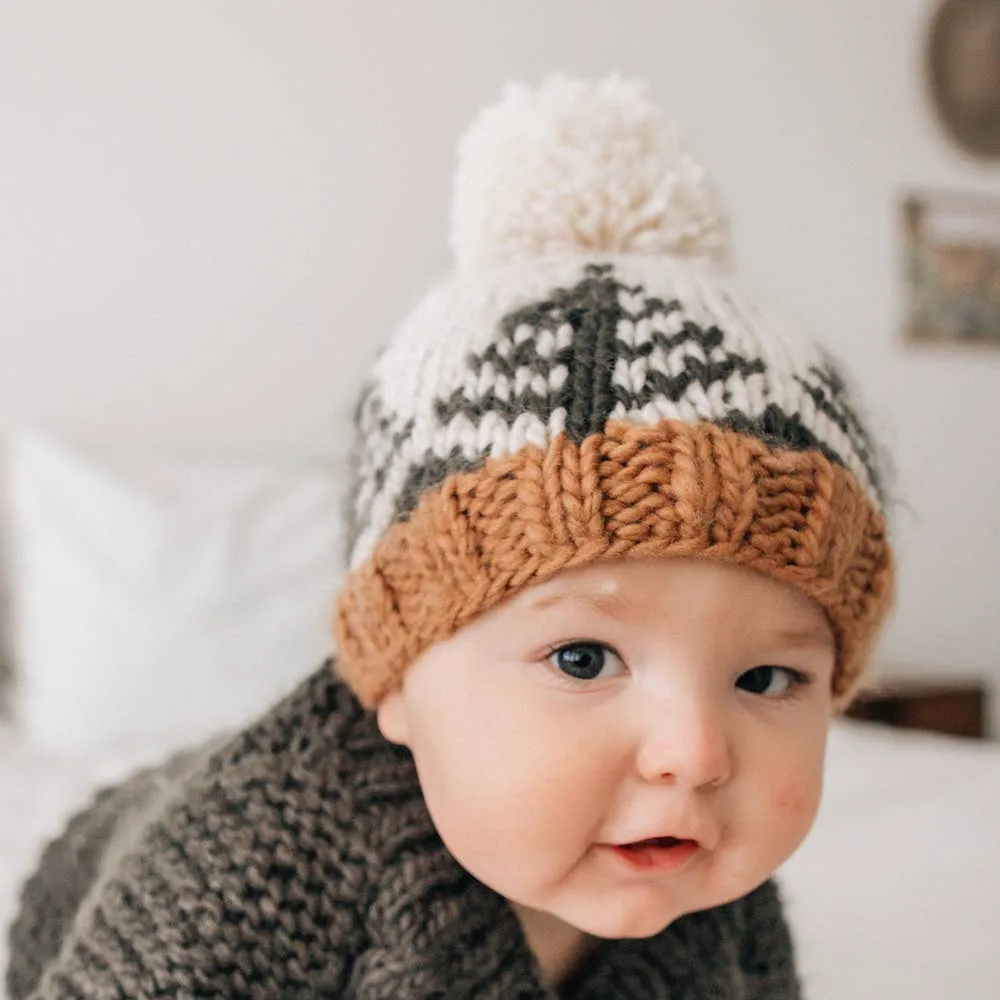 Forest Knit Beanie Hat: S (0-6 months)