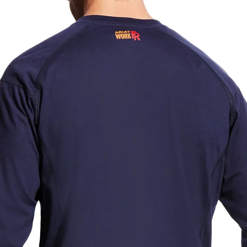 FR Air Henley Navy Mens Ariat Shirt