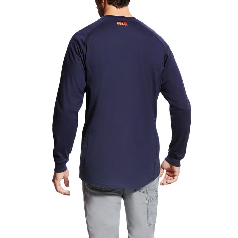 FR Air Henley Navy Mens Ariat Shirt