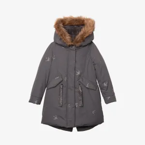 Girl grey parka