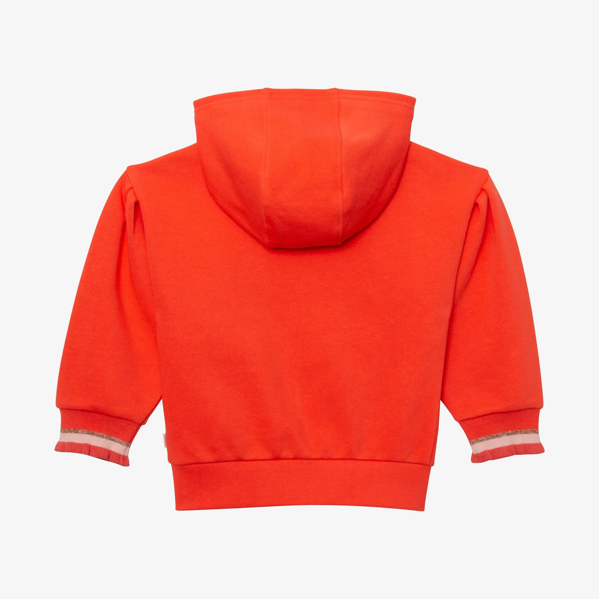 Girls' orange butterfly cardigan