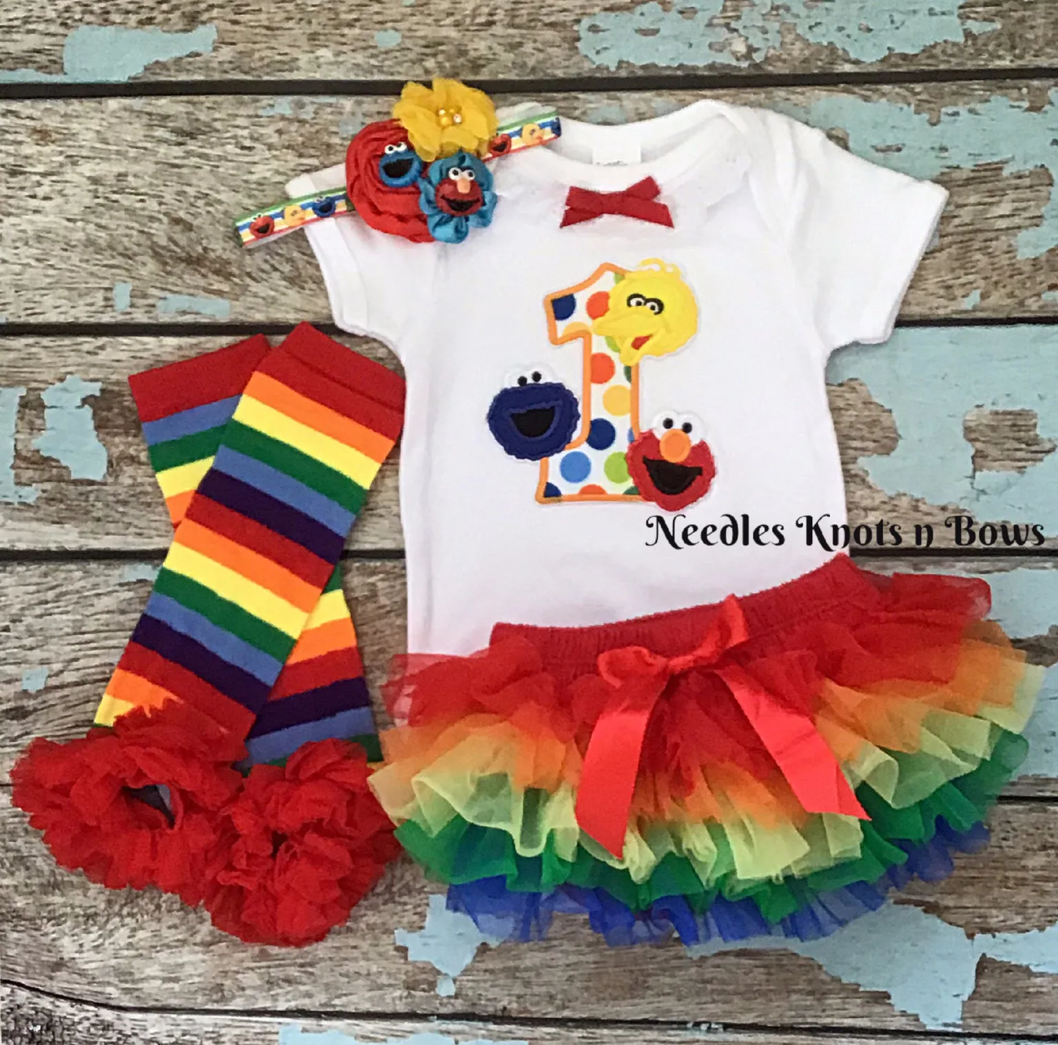 Girls Sesame Street 2nd Birthday Tutu Outfit