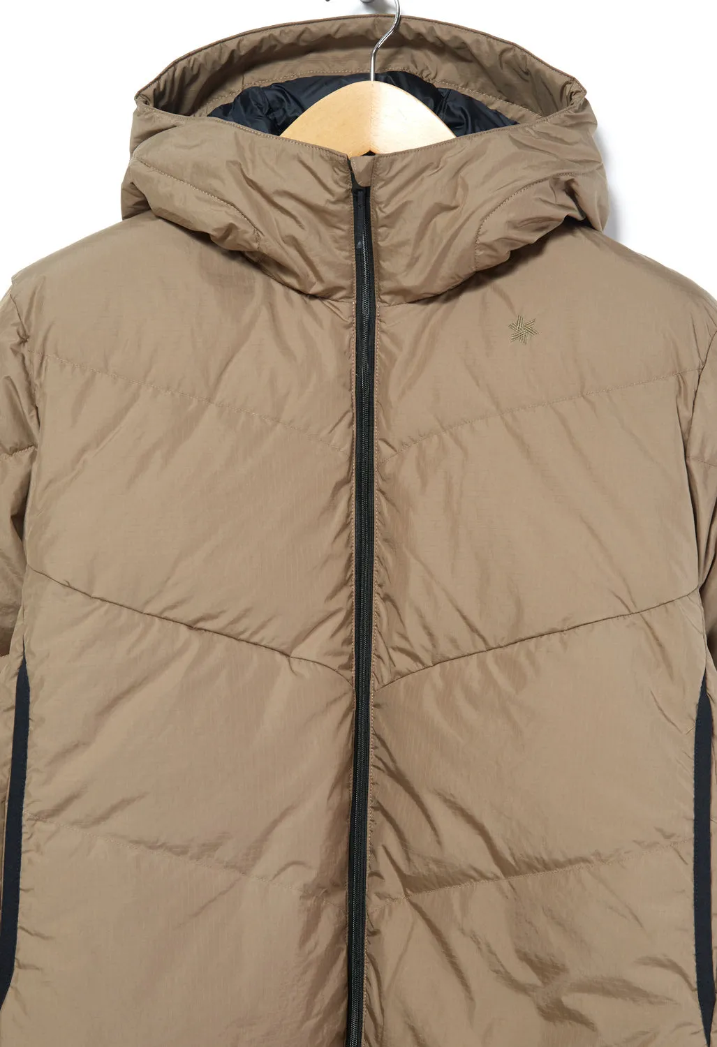 Goldwin Men's Rip-Stop Down Parka Jacket - Desert Taupe