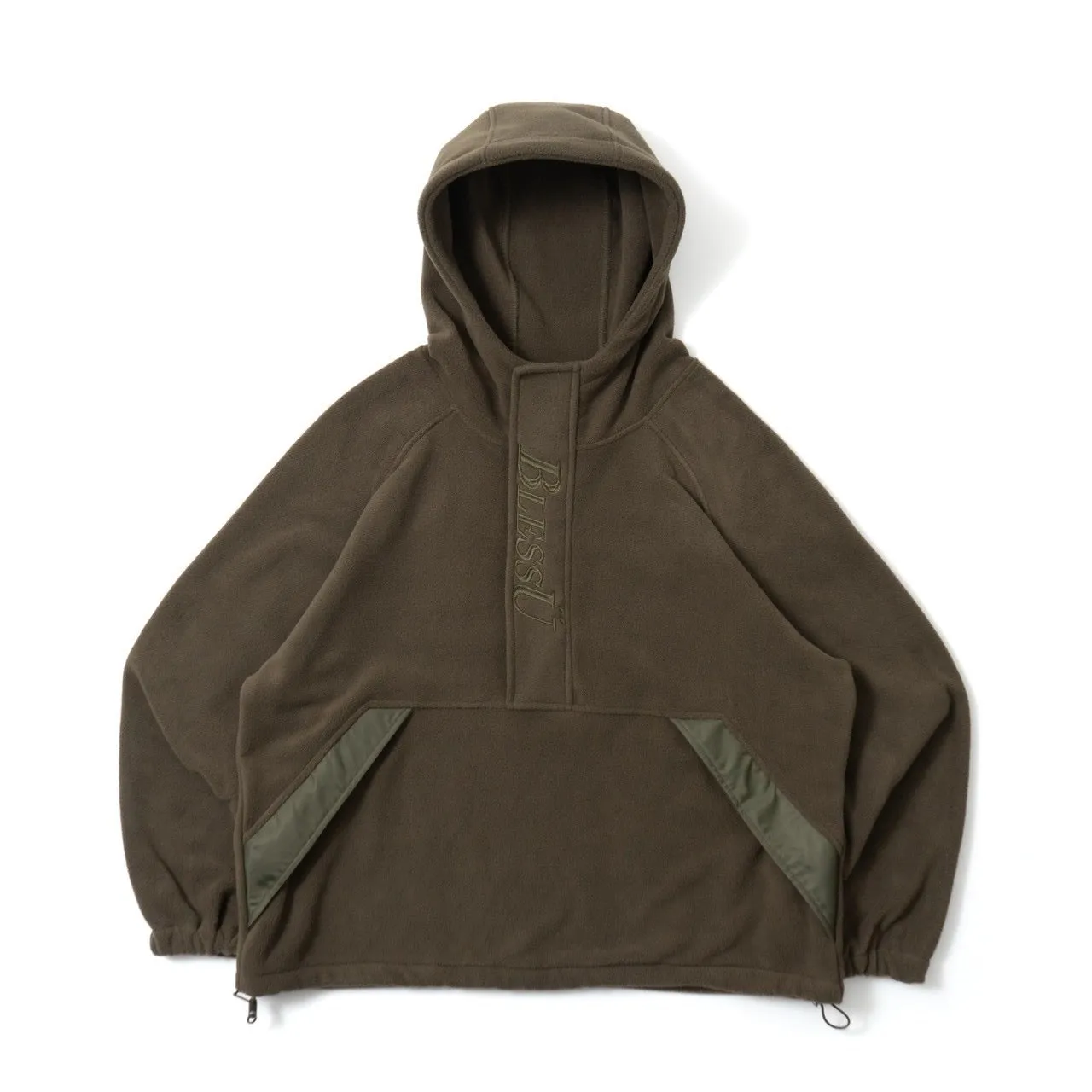 Half-zip fleece parka