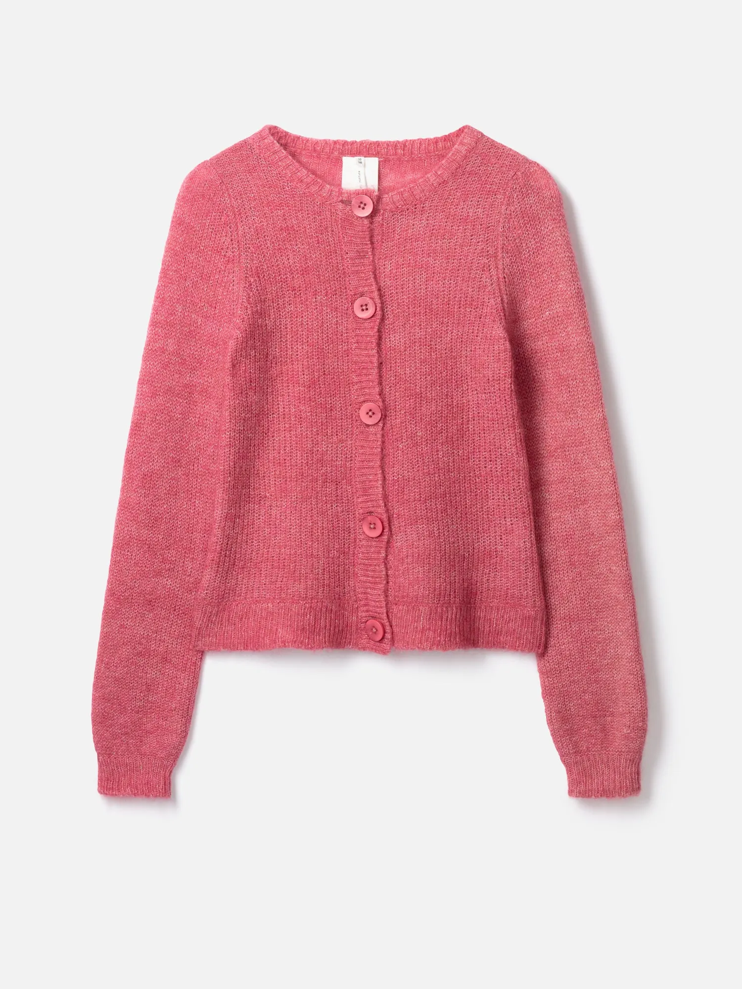 Harlow Mercerised Wool Cardigan - Raspberry Pink