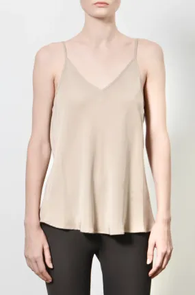 Henrietta Silk Camisole - Mushroom