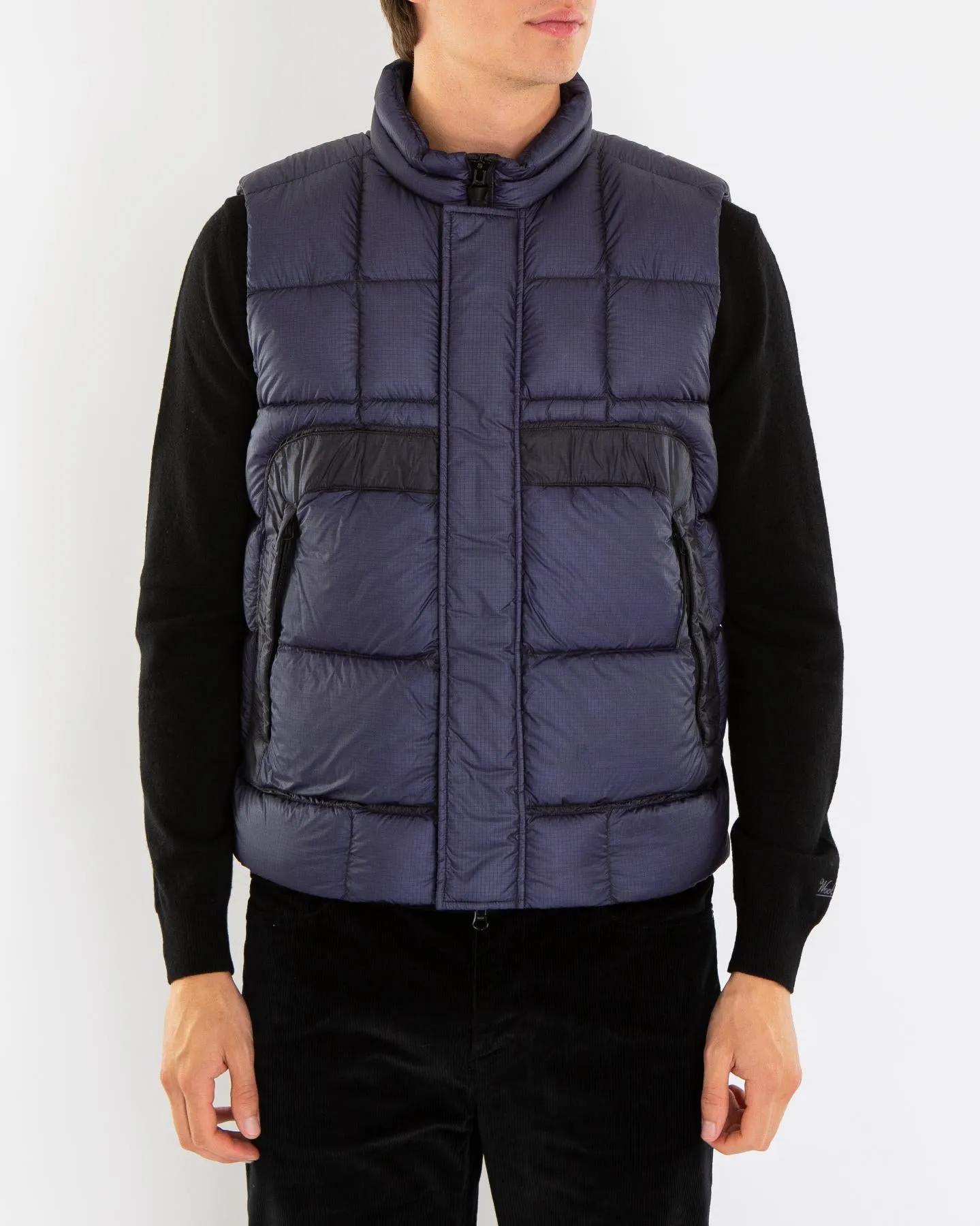 Heren Outerwear Vest Blauw