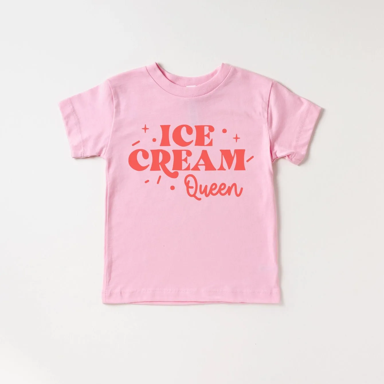 Ice Cream Queen Girls Shirt  -  Pink