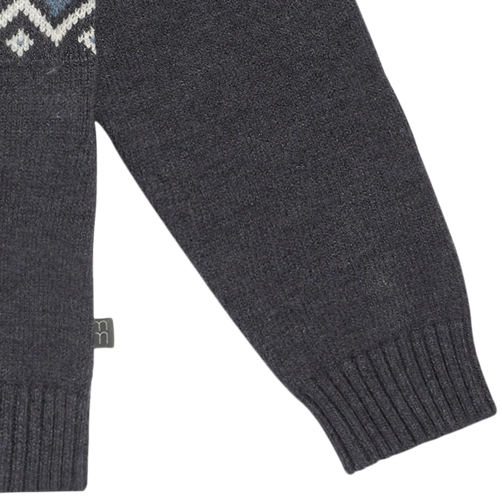 Infant & Toddler Boys Dark Grey Heather Fair Isle Sweater