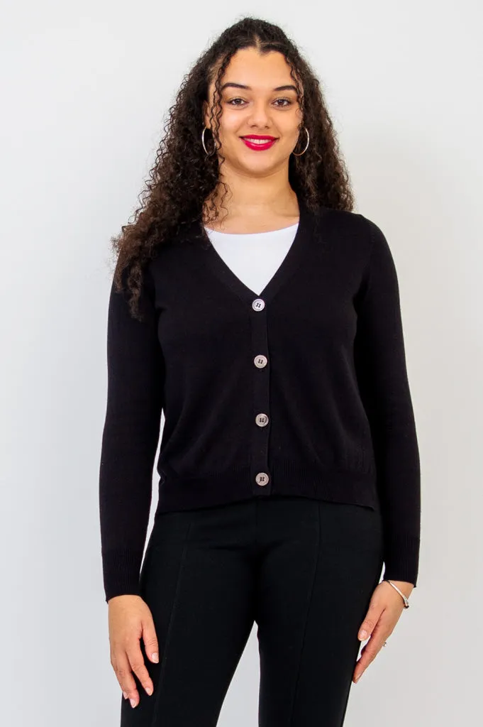 Jessica Sweater, Black, Bamboo Cotton