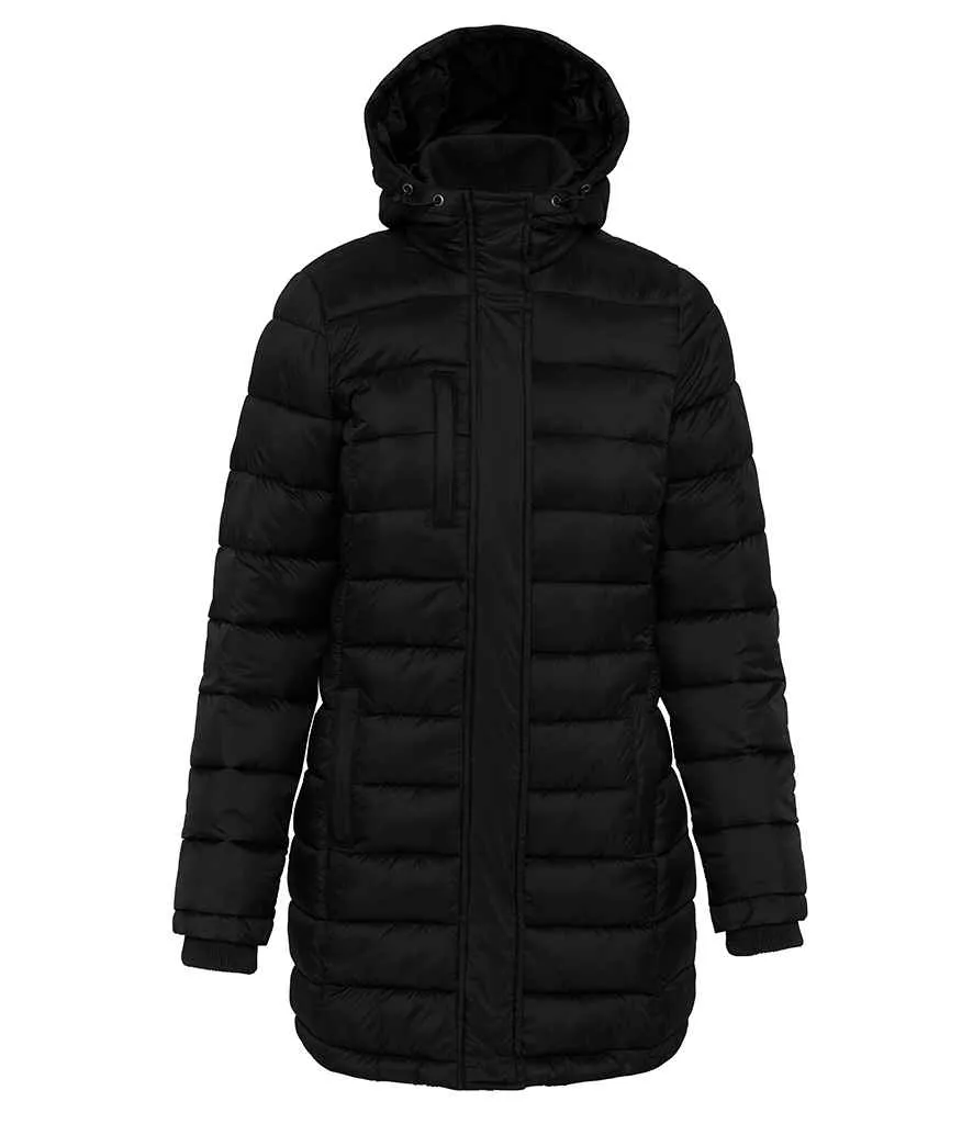 Kariban - Ladies Lightweight Long Padded Parka Jacket