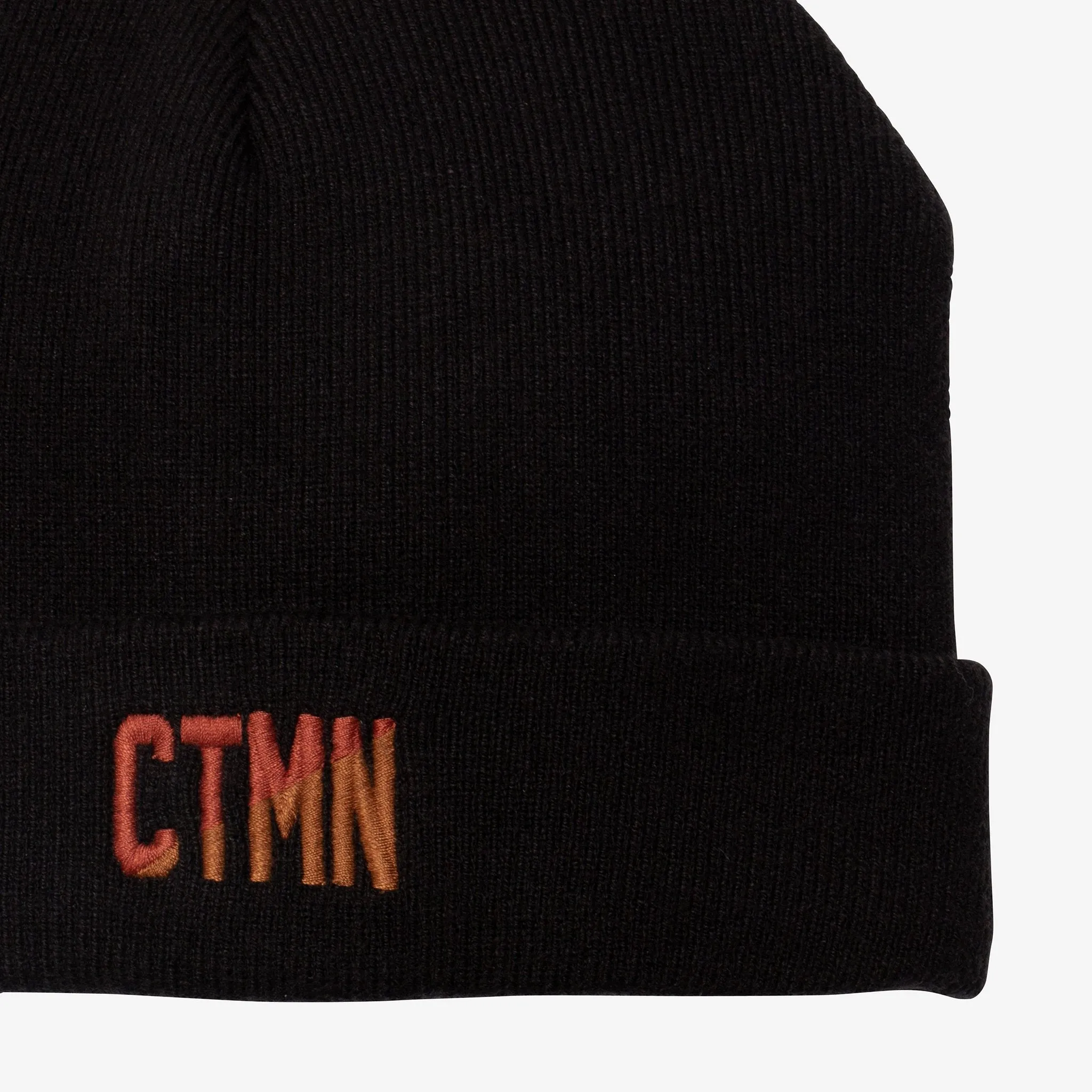 Kid black knit beanie