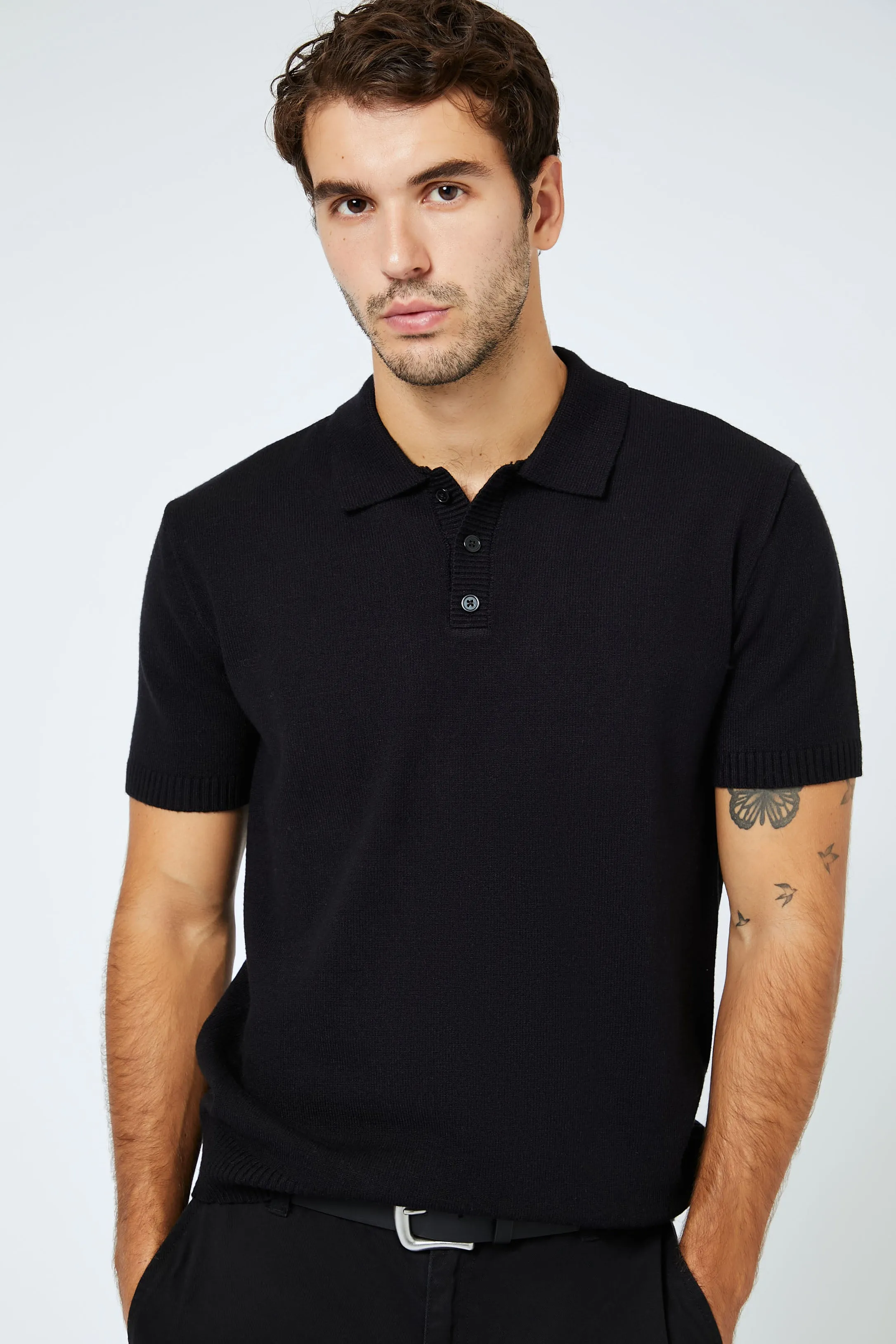 Knit Polo Top