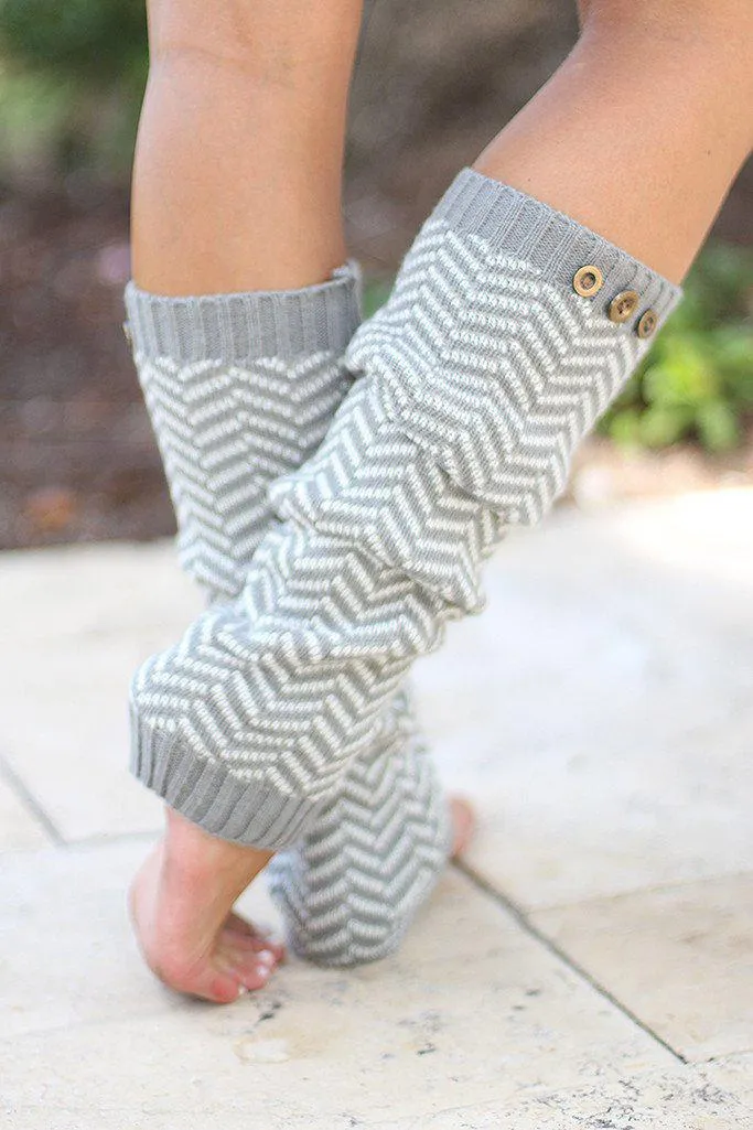 Light Gray Leg Warmers